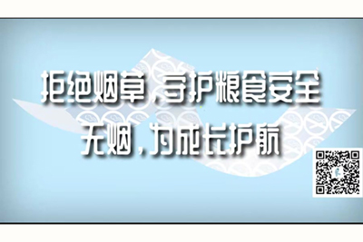 靠逼穴软件操逼拒绝烟草，守护粮食安全